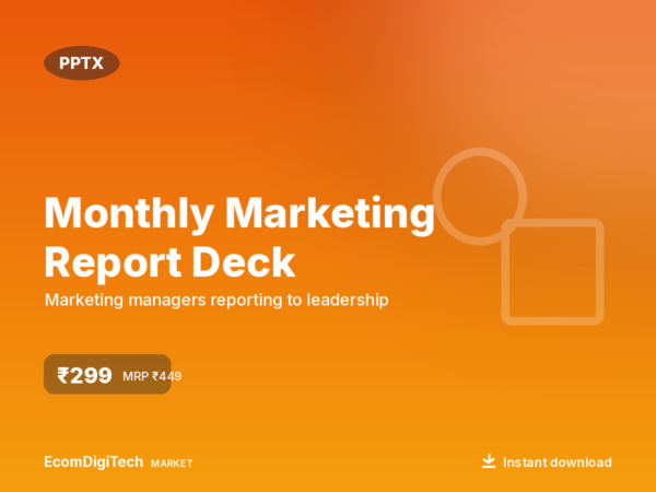 Monthly Marketing Report Deck