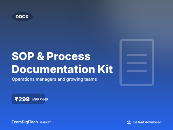 SOP & Process Documentation Kit