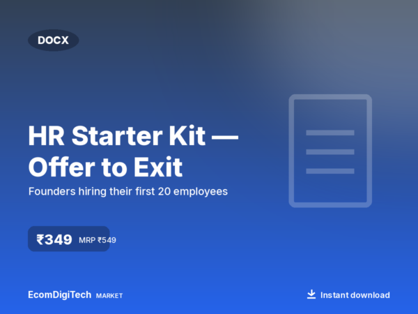 HR Starter Kit — Offer to Exit