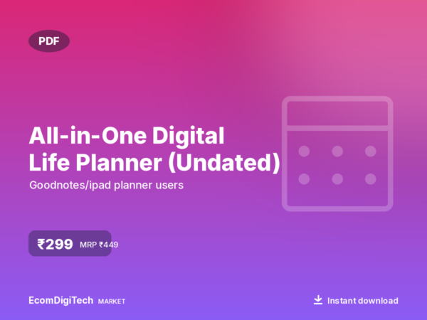 All-in-One Digital Life Planner (Undated)