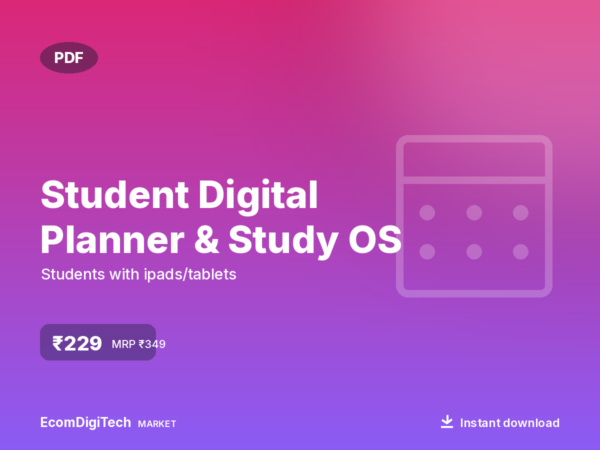 Student Digital Planner & Study OS